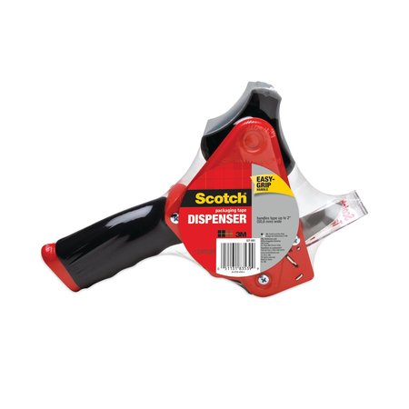 SCOTCH Pistol Grip Packaging Tape Dispenser, 3in Core, Metal, Red ST-181